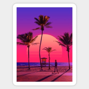 Vaporwave Sunset VI Sticker